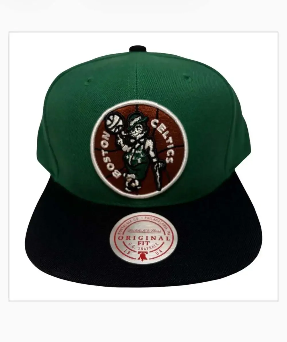 Boston Celtics Kelly Green Hardwood Classics Team 2 Tone 2.0 Snapback Hat,